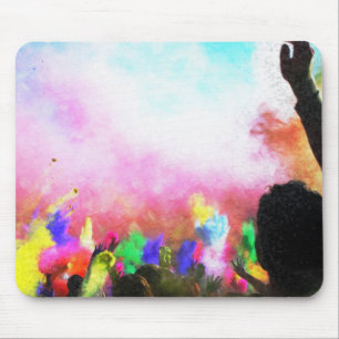Falln Holi Colors Mousepad