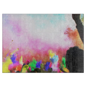 Falln Holi Colors Schneidebrett