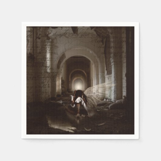 Falln ich dachte, ich wäre dein Engel Serviette (Vorderseite)