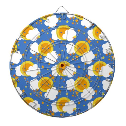 Falln Kawaii Moon, Sterne, Sonnenschein Dartscheibe (vorne)