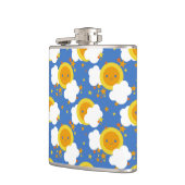 Falln Kawaii Moon, Sterne, Sonnenschein Flachmann (Links)