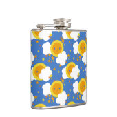 Falln Kawaii Moon, Sterne, Sonnenschein Flachmann (Rechts)