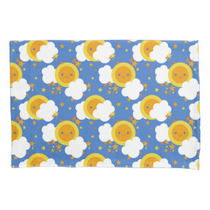 Falln Kawaii Moon, Sterne, Sonnenschein Kissenbezug
