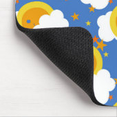 Falln Kawaii Moon, Sterne, Sonnenschein Mousepad (Ecke)