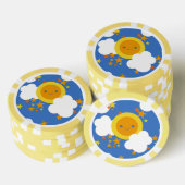 Falln Kawaii Moon, Sterne, Sonnenschein Pokerchips (Stapel)