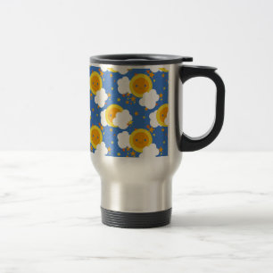 Falln Kawaii Moon, Sterne, Sonnenschein Reisebecher