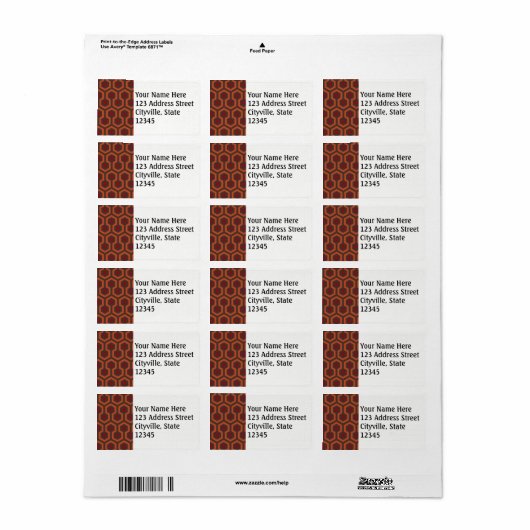 Falln Kubrick Adressaufkleber (Vorne)