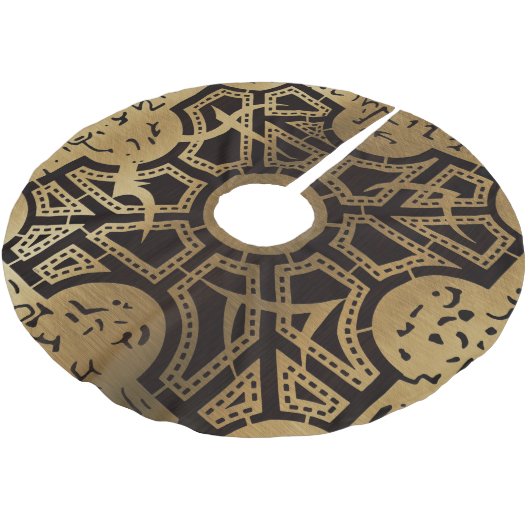 Falln Lament Side D Polyester Weihnachtsbaumdecke (Schrägansicht)