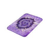 Falln lila Achat Geode Badematte (Schrägansicht)