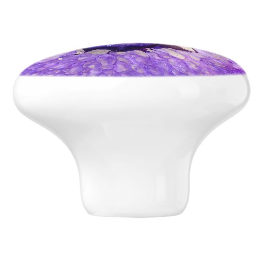 Falln lila Achat Geode Keramikknauf