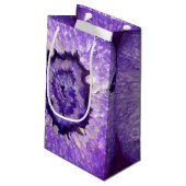 Falln lila Achat Geode Kleine Geschenktüte (Rückseite Schrägansicht)