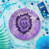 Falln lila Achat Geode Pappteller (Party)