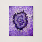 Falln lila Achat Geode Puzzle (Vertikal)