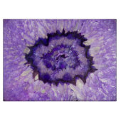 Falln lila Achat Geode Schneidebrett (Vorderseite)