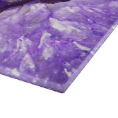 Falln lila Achat Geode Schneidebrett (Ecke)