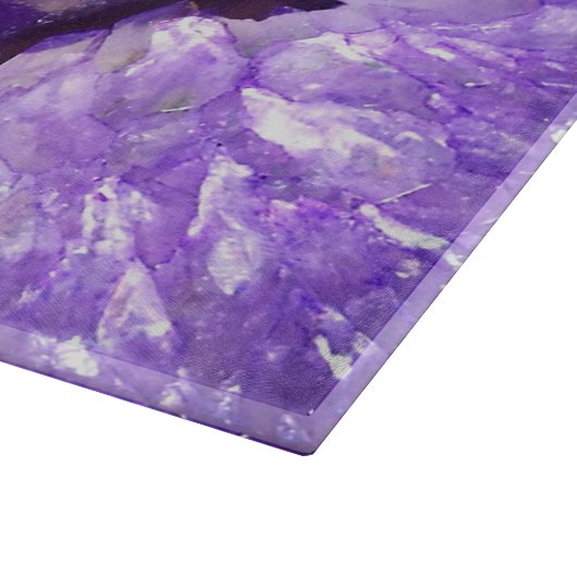 Falln lila Achat Geode Schneidebrett (Ecke)