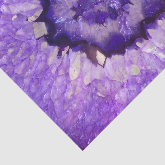 Falln lila Achat Geode Seidenpapier (Ausschnitt)