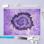 Falln lila Achat Geode Seidenpapier (Handwerk)