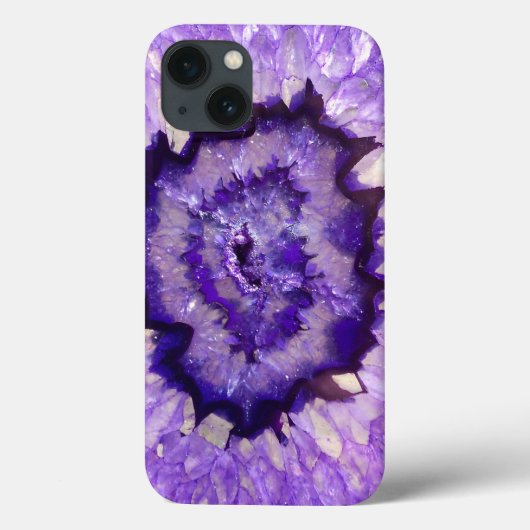 Falln Lila Agate Geode Case-Mate iPhone Hülle (Rückseite)
