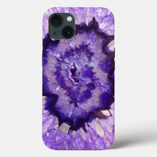 Falln Lila Agate Geode Case-Mate iPhone Hülle (Rückseite)