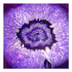 Falln Lila Agate Geode Fotodruck