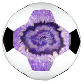 Falln Lila Agate Geode Fußball (Gedreht)