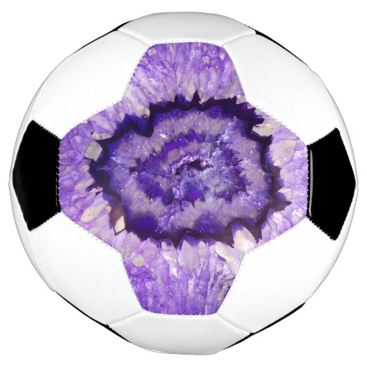 Falln Lila Agate Geode Fußball (Gedreht)