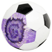 Falln Lila Agate Geode Fußball (Dreiviertel)