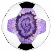Falln Lila Agate Geode Fußball (Vorderseite)