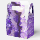 Falln Lila Agate Geode Geschenkschachtel (Geöffnet)