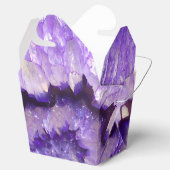 Falln Lila Agate Geode Geschenkschachtel (Geöffnet)