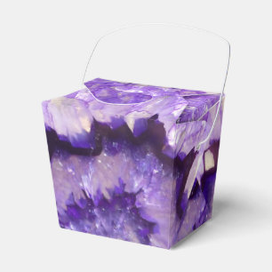 Falln Lila Agate Geode Geschenkschachtel
