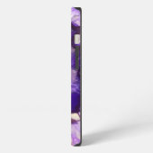Falln Lila Agate Geode iPhone Hülle (Linke Seite)