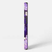 Falln Lila Agate Geode iPhone Hülle (Linke Seite)