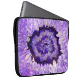 Falln Lila Agate Geode Laptopschutzhülle (Vorne Rechts)