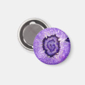 Falln Lila Agate Geode Magnet (Vorderseite/Rückseite)