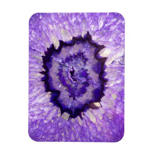 Falln Lila Agate Geode Magnet