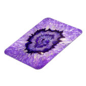 Falln Lila Agate Geode Magnet (Linke Seite)