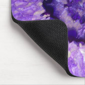 Falln Lila Agate Geode Mousepad (Ecke)