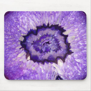 Falln Lila Agate Geode Mousepad