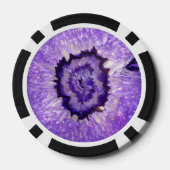 Falln Lila Agate Geode Pokerchips (Rückseite)