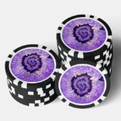 Falln Lila Agate Geode Pokerchips (Stapel)