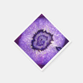Falln Lila Agate Geode Serviette (Ecke)