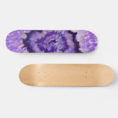 Falln Lila Agate Geode Skateboard (Horizontal)