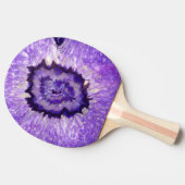 Falln Lila Agate Geode Tischtennis Schläger (Seitenansicht)