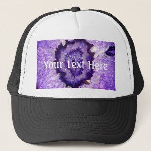 Falln Lila Agate Geode Truckerkappe