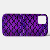 Falln Lila & Blue Mermaid Scales Case-Mate iPhone Hülle (Rückseite (Horizontal))