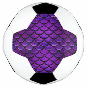 Falln Lila & Blue Mermaid Scales Fußball