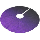 Falln lila u. schwarze Glitzer-Steigung Polyester Weihnachtsbaumdecke (Schrägansicht)