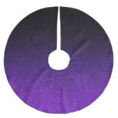 Falln lila u. schwarze Glitzer-Steigung Polyester Weihnachtsbaumdecke (Vorderseite)